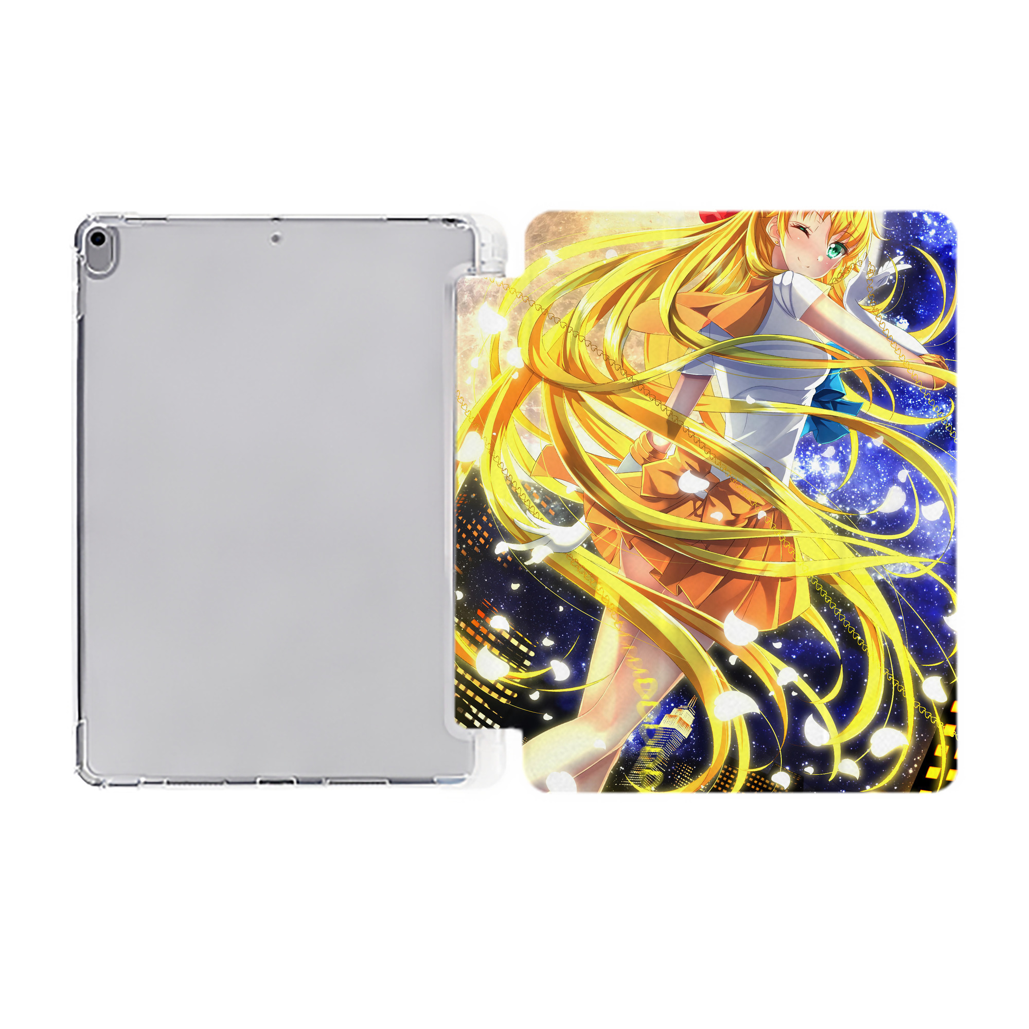 （画像用） 美少女戦士セーラームーン Sailor Moon IPad ケース ペン収納付き 三つ折りスタンド PUレザー×シリコン 対応機種9.5/10.5/10.9インチ